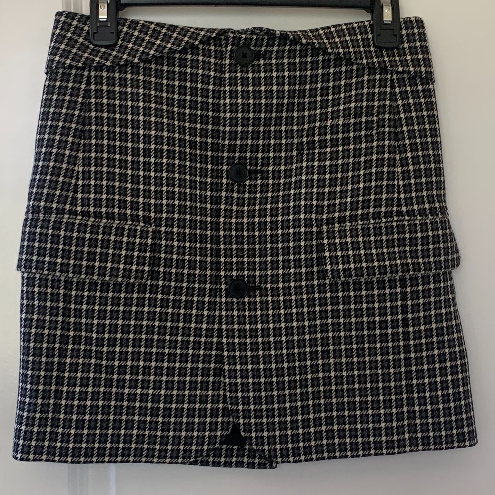 Helmut Lang Checkered Plaid Skirt